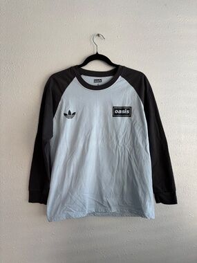 Oasis Adidas Long Sleeve Baseball Concert Tee Live '25